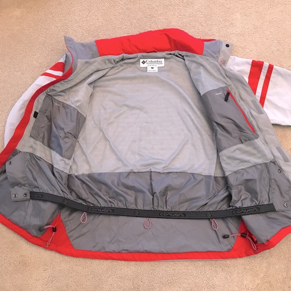 Columbia Mens Snow Ski Jacket Size Large Grey Hood Pockets Vented Outerwear - Picture 5 of 13